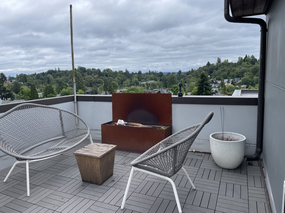 Seattle deck transformation with Versico VersiFlex PVC and pavers.

