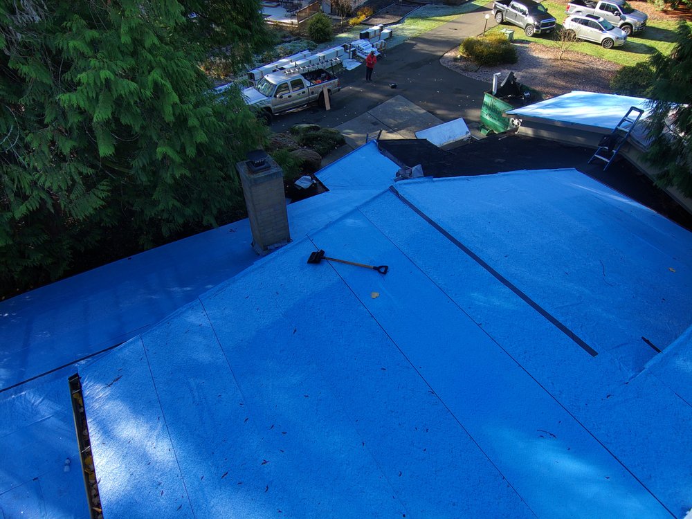 Nuray Metal roof enhancing a renovated home in Bellevue, installed by Orca Roofing & Exteriors.

