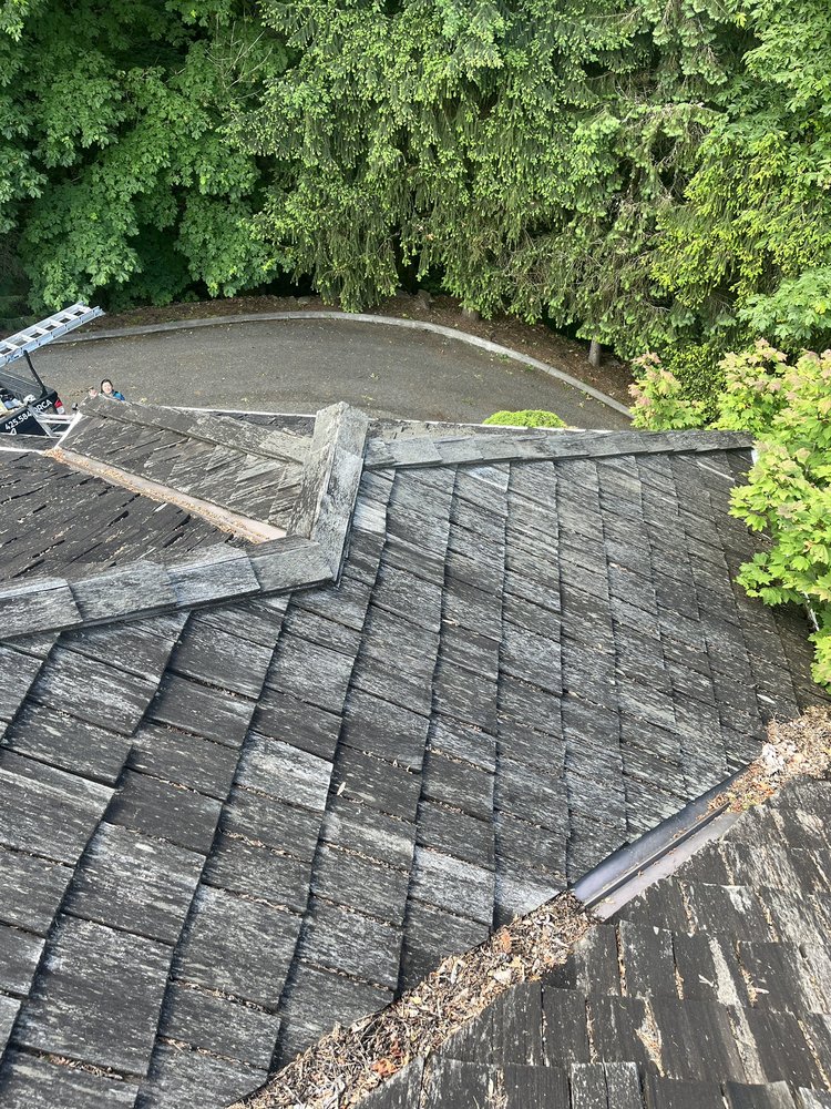 Autumn Blend Presidential Shake TL AR enhancing a Newcastle, WA residence.

