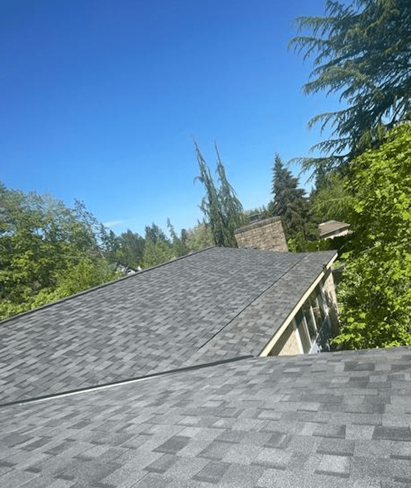 Upgraded home exterior with a shingle roof in Redmond, WA.