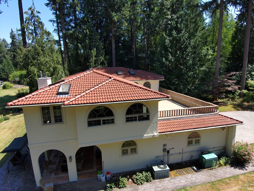 Completed Brava roofing project in Redmond, Washington, by Orca Roofing.