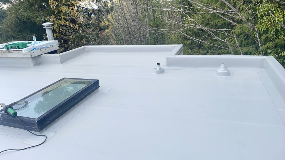 High-quality flat roof makeover from Torch Down to modern PVC.

