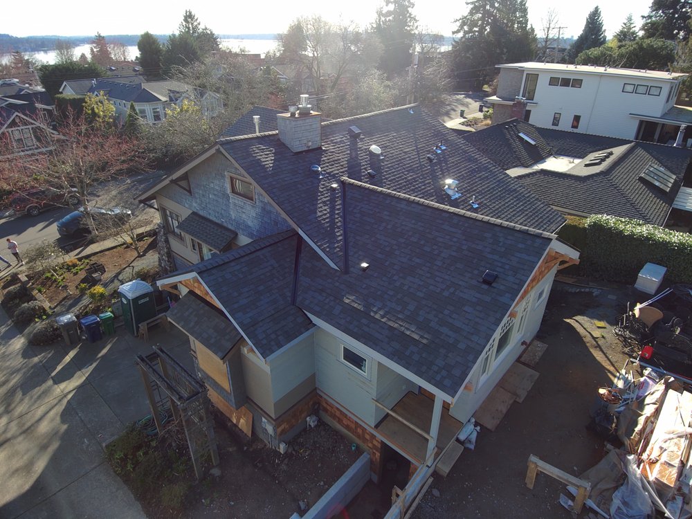 A stunning shingle replacement in Kirkland, showcasing craftsmanship
