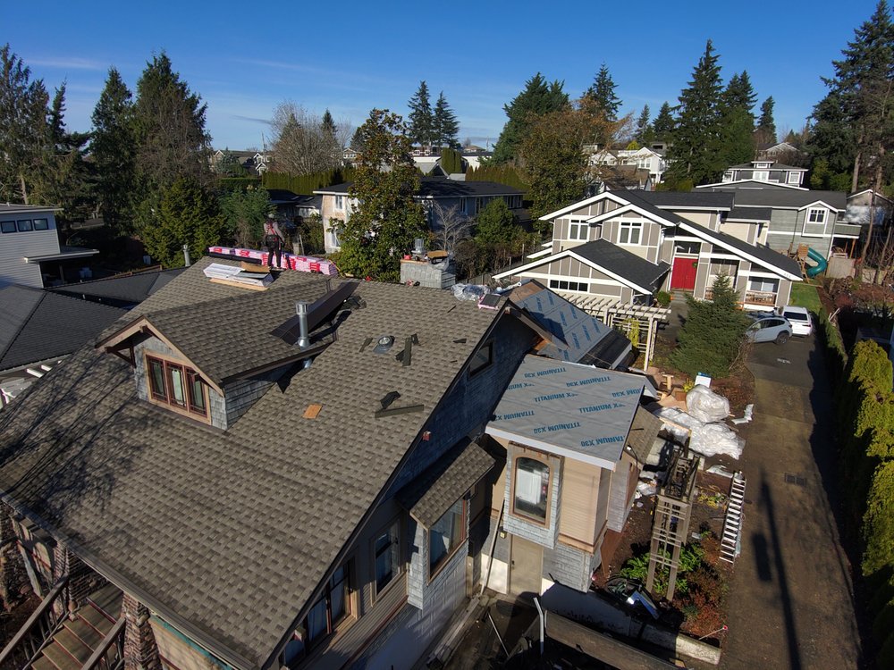 Orca Roofing and Exteriors' completed roof replacement