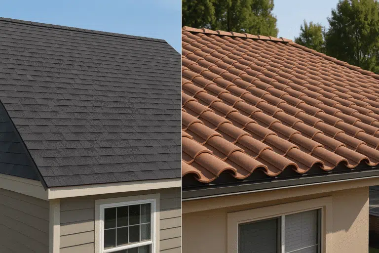Asphalt shingle roof in Puget Sound neighborhood