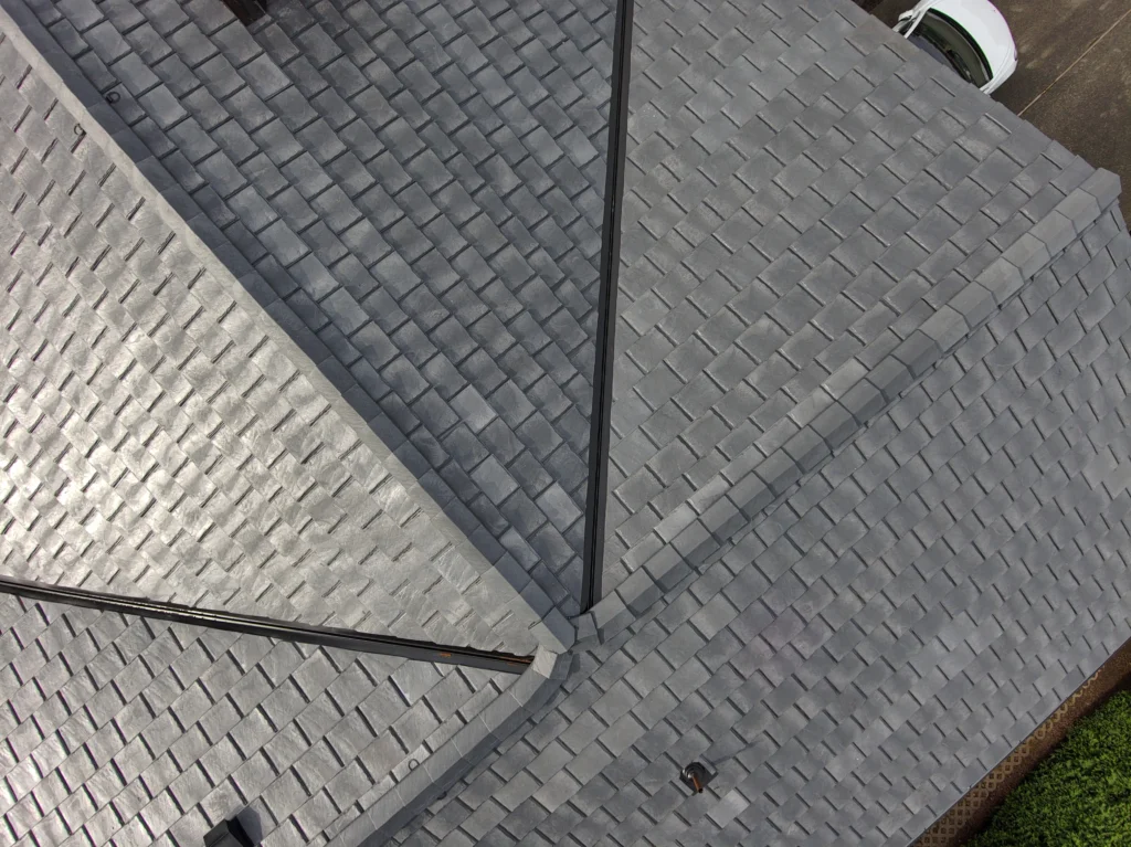 Certified Brava roofing contractors installing composite roof tiles in Puget Sound